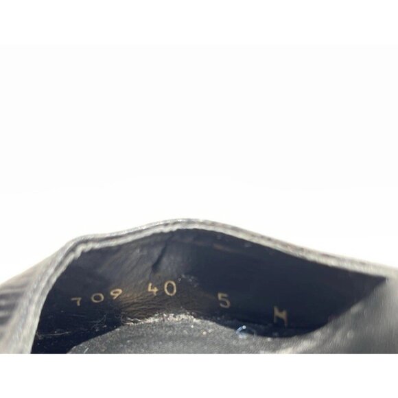 Bebe Women’s Sz 5 Black Crocodile Leather Platform Stiletto Heels Made in Spain - Picture 7 of 14